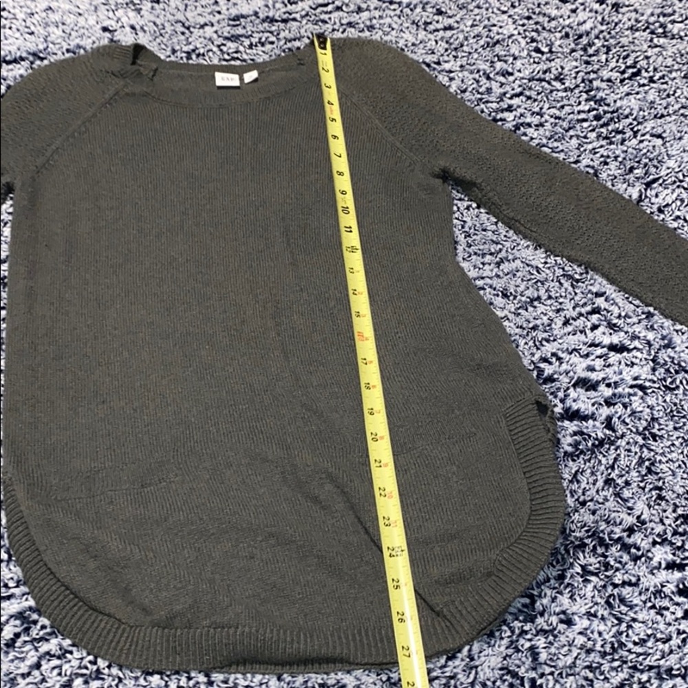 Olive green knitted sweater